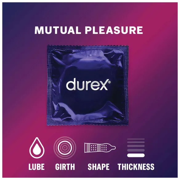 Durex Mutual Pleasure - προφυλακτικά καθυστέρησης (3 τμχ)
