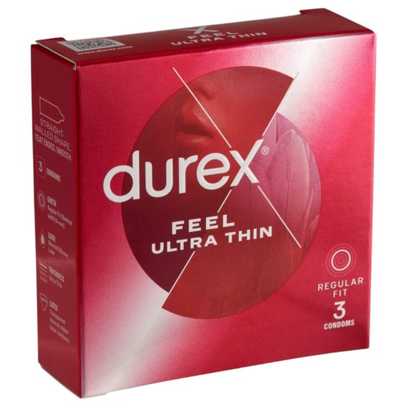 Durex Feel Ultra Thin - υπέρλεπτα προφυλακτικά (3 τεμ.)