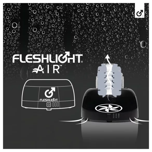 Fleshlight Air - αυτόματος στεγνωτήρας ανδρικού αυνανιστή (μαύρο)