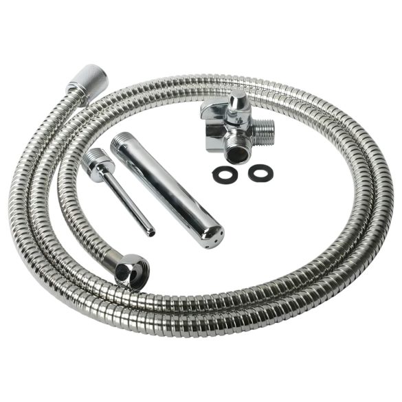 Shower Enema - κολπικό/πρωκτικό ντους - σετ αλουμινίου - ασημί