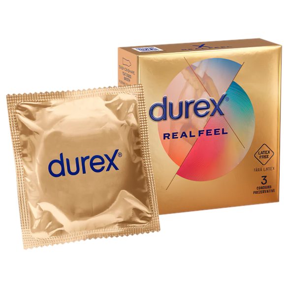 Durex Real Feel - Λάτεξ χωρίς προφυλακτικό (3τμχ)