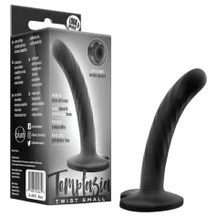   Temptasia Twist Small - δονητής με βεντούζα, στριφογυριστός (μαύρος)