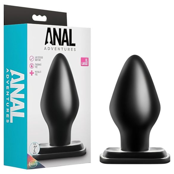 Anal Adventures XL - εξαιρετικά μεγάλο πρωκτικό βύσμα (μαύρο)