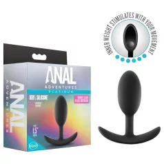   Anal Adventures Platinum - πρωκτική σφήνα - μεσαίο μέγεθος - μαύρο
