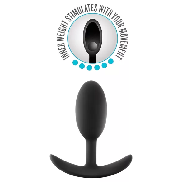 Anal Adventures Platinum - πρωκτική σφήνα - μεσαίο μέγεθος - μαύρο