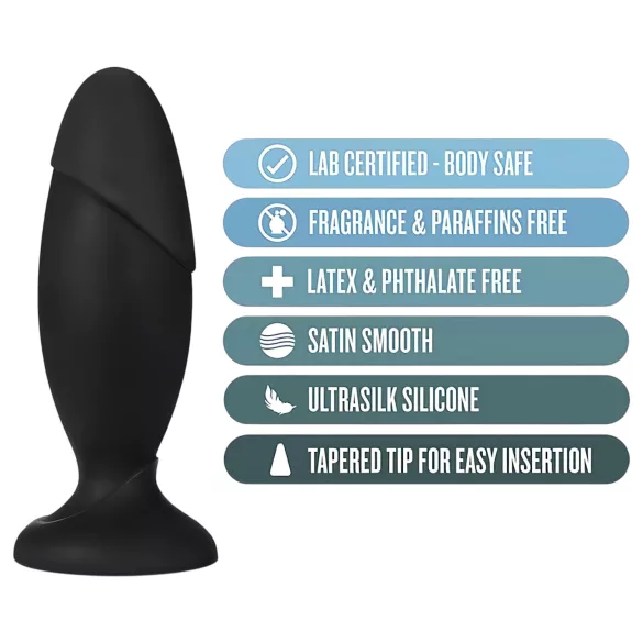 Anal Adventures Platinum Rocket - μεγάλο πρωκτικό βύσμα - μαύρο