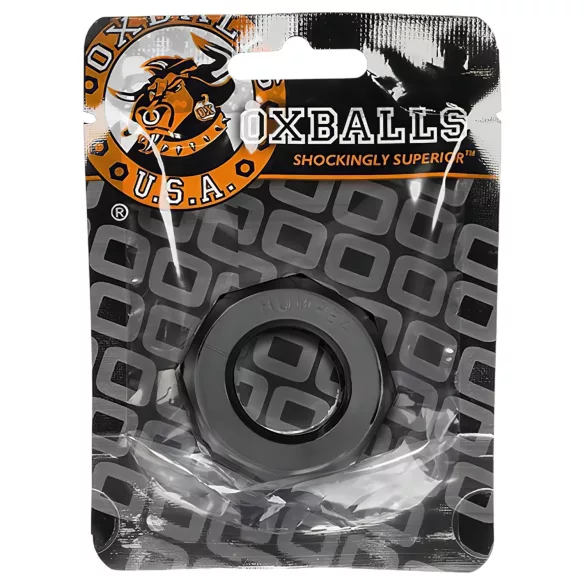OXBALLS - δαχτυλίδι πέους εξαιρετικά ανθεκτικό - μαύρο