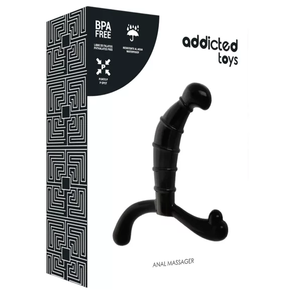 Addicted Toys - μασάζ προστάτη και περινέου (μαύρο) - 11,3 εκ.