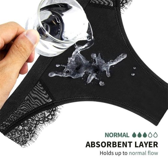 Adalet Flora Normal - menstrual panties (black) - M