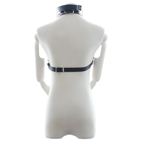 Latetobed - στηθόδεσμος με φίμωτρο και κλιπ θηλών - μαύρο