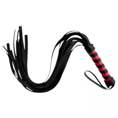   Latetobed - μαστίγιο BDSM - δέρμα - μαύρο 45cm