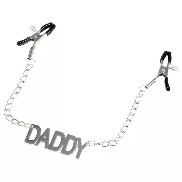 LateToBed Daddy - τσιμπίδες θηλών - ασημί