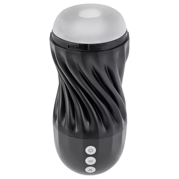 Playboy Solo Stroker - επαναφορτιζόμενος μαύρος διεγερτικός αυνανιστής