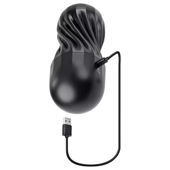 Playboy Solo Stroker - επαναφορτιζόμενος μαύρος διεγερτικός αυνανιστής