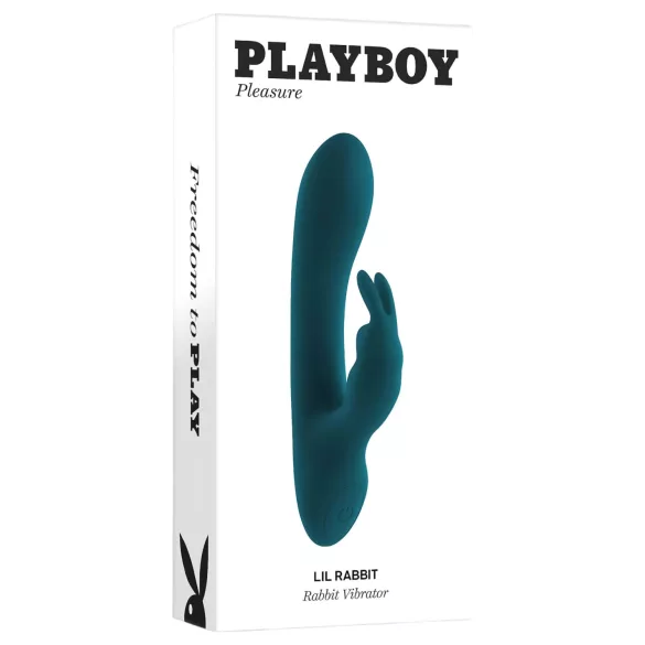 Playboy Rabbit - επαναφορτιζόμενος, αδιάβροχος δονητής κλειτορίδας (τιρκουάζ)