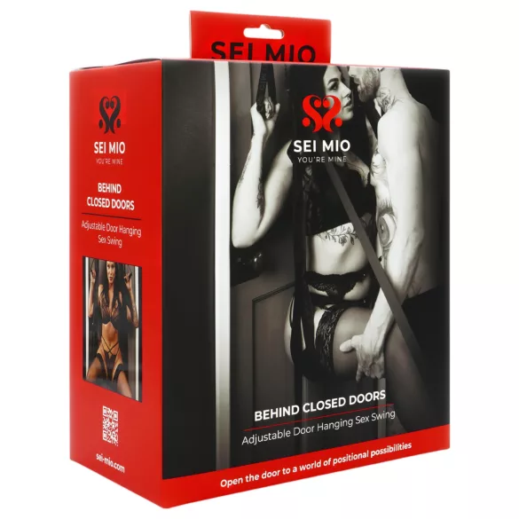 Sei Mio - κρεμαστή σεξουαλική κούνια πόρτας - μαύρο