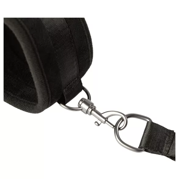 Sei Mio - σετ δεσμά αστραγάλου και καρπού - δέρμα μαύρο