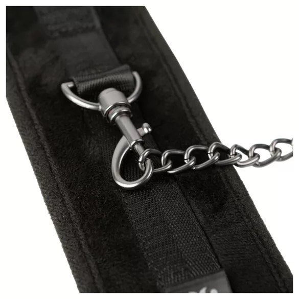 Sei Mio - χειροπέδες αστραγάλου - δερμάτινες - μαύρο