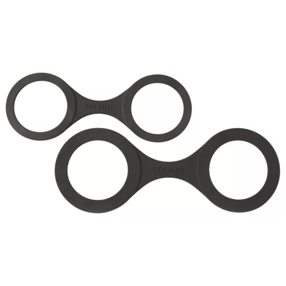 Sei Mio - χειροπέδες σιλικόνης - μαύρο - μέγεθος M