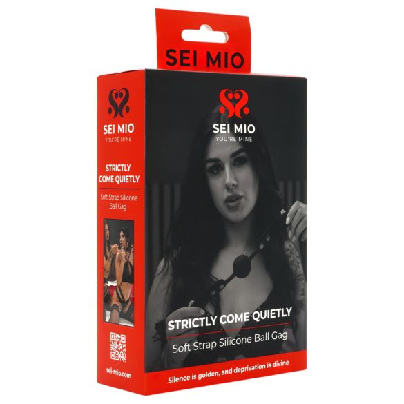 Sei Mio - σφαιρικός φίμωτρο (μαύρο)