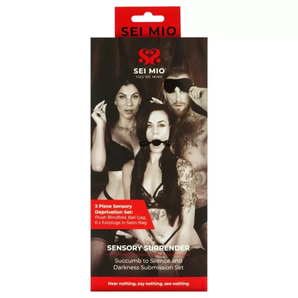 Sei Mio - BDSM σετ για προχωρημένους - μαύρο
