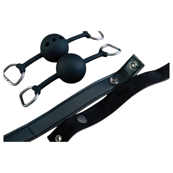 Sei Mio - σετ φίμωτρα - 2 τεμάχια (μαύρο)