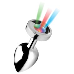   Booty Sparks - φωτιζόμενη πρωκτική σφήνα - μεγάλη (ασημί)