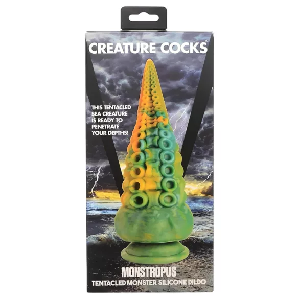 Creature Cocks Monstropus - δονητής πέους τέρας - 22cm - κίτρινο
