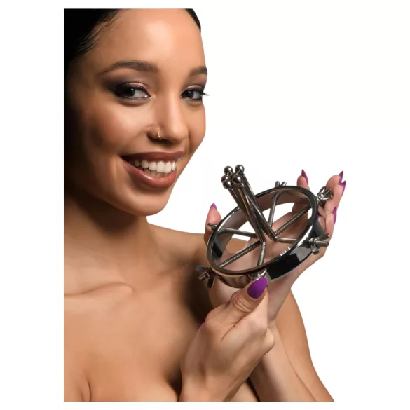 XR Brands Oculus - διαστολέας πρωκτού - ανοξείδωτο ατσάλι - ασημί