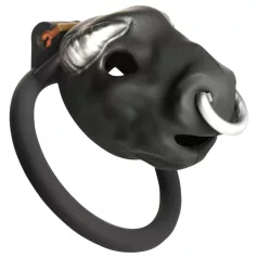   Master Series Bull - κλουβί πέους με κεφάλι ταύρου (μαύρο)
