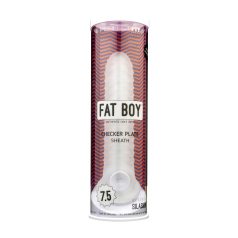   Fat Boy Checker Box - θήκη πέους (19cm) - λευκό