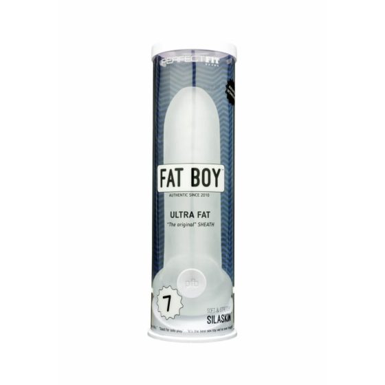 Fat Boy Original Ultra Fat -  návlek na penis (19cm) - bílý