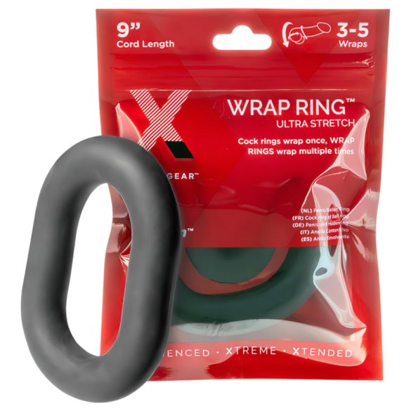 Perfect Fit Ultra Wrap 9 - χοντρός δακτύλιος πέους - μαύρο (22cm)
