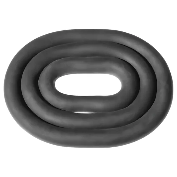 Perfect Fit Ultra Wrap - σετ χοντρά δαχτυλίδια πέους - μαύρο (3 τεμάχια)