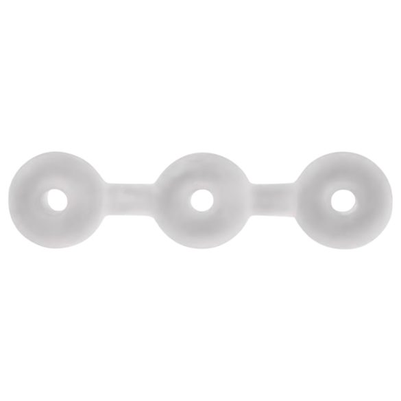 Τέλεια Εφαρμογή Triple - Τριάδα Δαχτυλιδιών Πέους (λευκό)