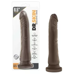   Dr. Skin 8,5 - ρεαλιστικός δονητής με βεντούζα (καφέ, 20,5 cm)
