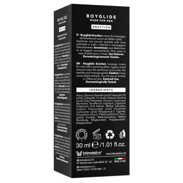 Intimateline Boyglide Erection - διεγερτική κρέμα οικείας χρήσης (30 ml)