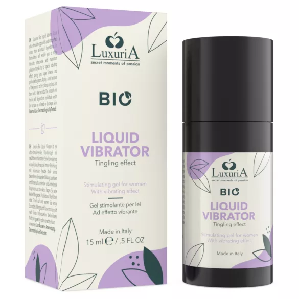 Intimateline Luxuria BIO - υγρό τζελ δονητής για γυναίκες (15 ml)