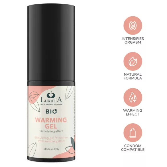 Intimateline Luxuria BIO - θερμαντικό διεγερτικό τζελ για γυναίκες (30ml)