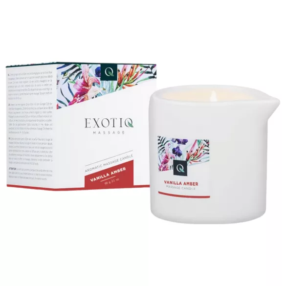 Exotiq - κερί μασάζ - βανίλια κεχριμπάρι - 60g