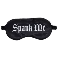   Ouch! - σατέν μάσκα ύπνου με την επιγραφή "Spank Me" (μαύρο)
