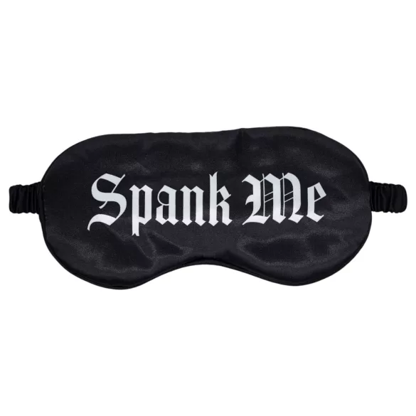Ouch! - σατέν μάσκα ύπνου με την επιγραφή "Spank Me" (μαύρο)