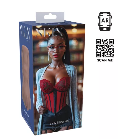 ΧΚΙΝ Librarian Paige - ρεαλιστικός τεχνητός κόλπος - ανδρικό ομοίωμα/masturbator (σε φυσικό χρώμα)