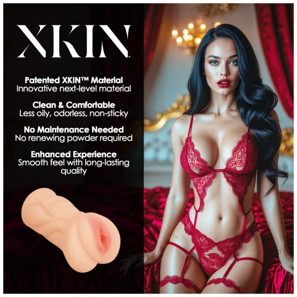 XKIN Seduction Tatiana - ρεαλιστικός τεχνητός κόλπος ανδρικό ομοίωμα (φυσικό χρώμα)