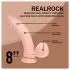 RealRock - δονητής διπλής πυκνότητας ρεαλιστικός (σε χρώμα δέρματος) - 20 εκ.