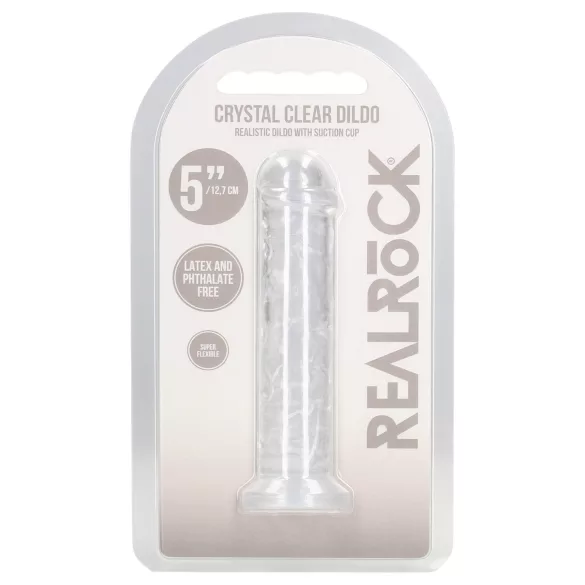 RealRock - ρεαλιστικό dildo με βεντούζα (διάφανο) - 12,7 cm