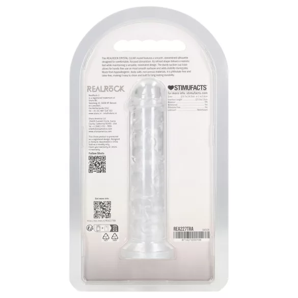 RealRock - ρεαλιστικό dildo με βεντούζα (διάφανο) - 12,7 cm