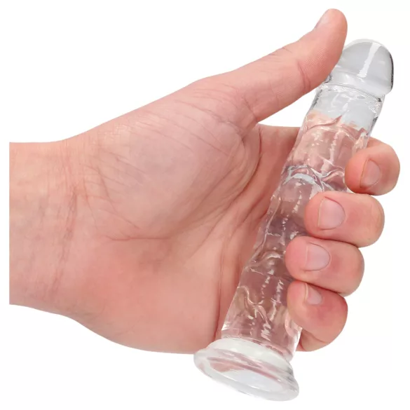 RealRock - ρεαλιστικό dildo με βεντούζα (διάφανο) - 12,7 cm