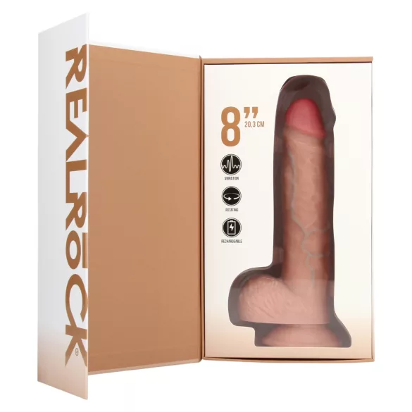 RealRock - δονητής με περιστροφή - φυσικό - 20,5εκ