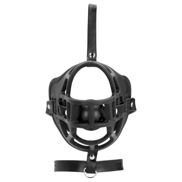 Ouch! - σέξι φίμωτρο με εσωτερική μπάρα στόματος - μαύρο